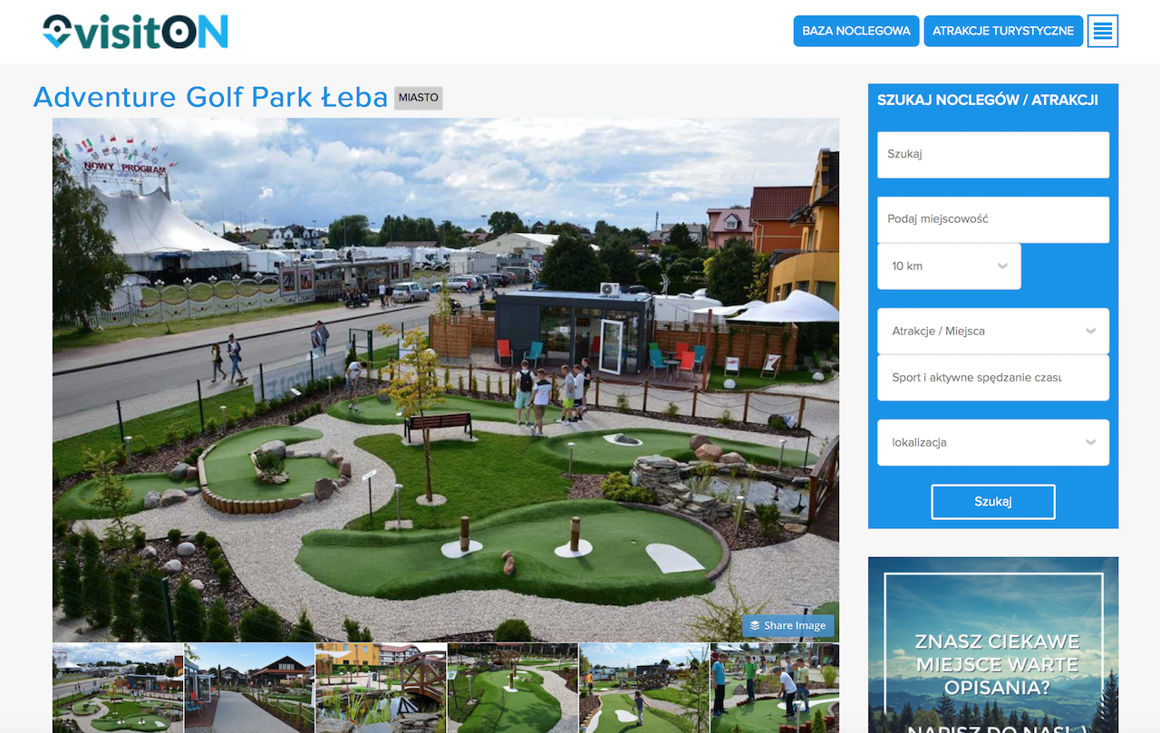 VisitON & Adventure Golf Park w Łebie